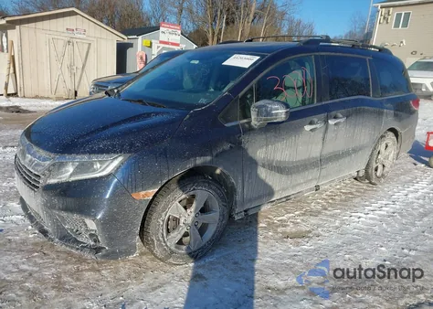 2018 Honda Odyssey Ex-L from USA, damaged, VIN 5FNRL6H7XJB034856